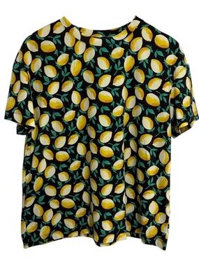 Chalc Industry Lemon Print Short Sleeve Tee